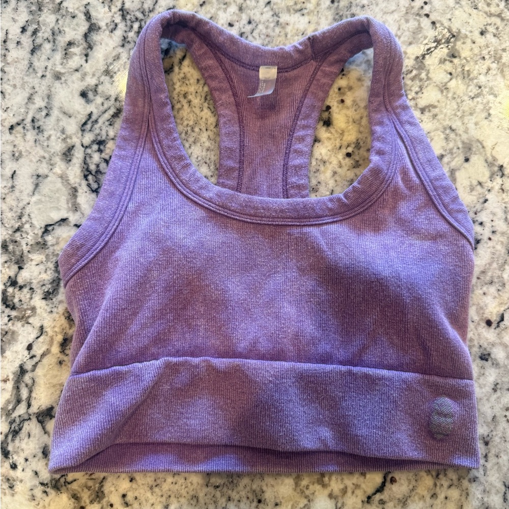Free People Go To Purple Racerback Bra
